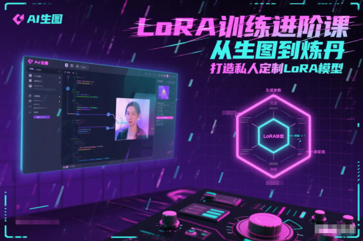 LoRA训练进阶课，从生图到炼丹，打造私人定制LoRA模型-百盟网