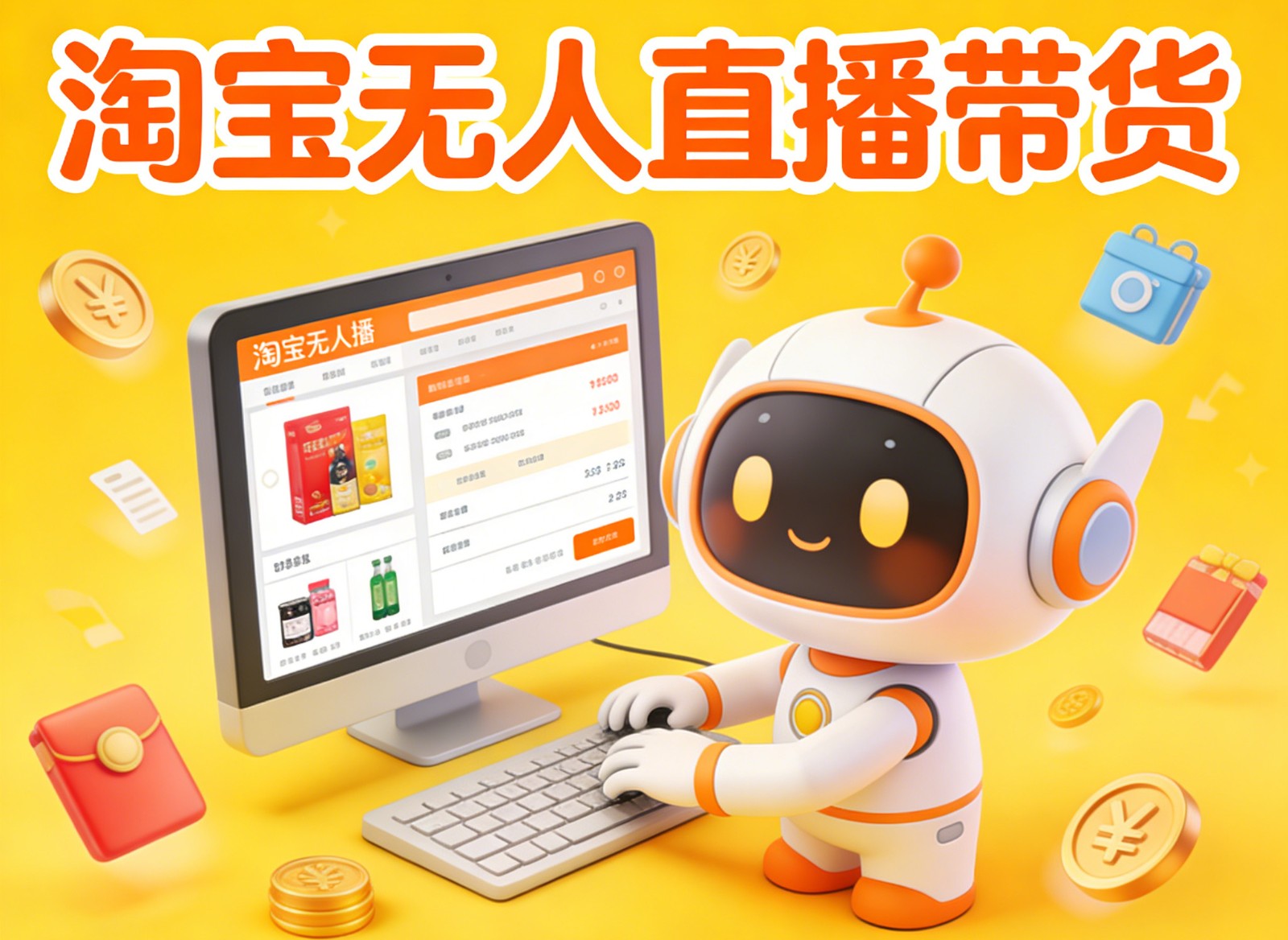淘宝无人直播带货,24小时自动卖货,月佣金1W+,不违规不封号,不用露脸-百盟网