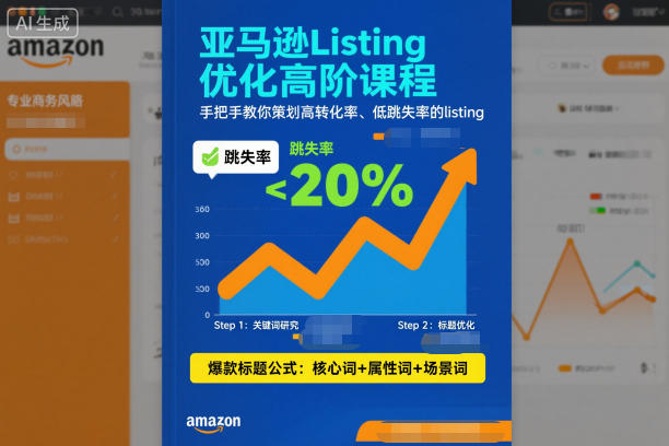 亚马逊Listing优化高阶课程,手把手教你策划高转化率、低跳失率的listing-百盟网