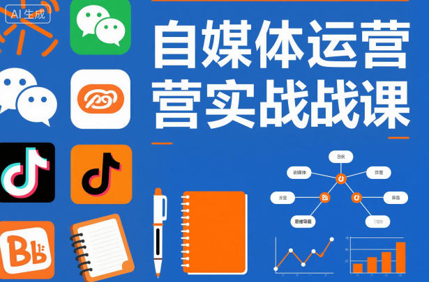 自媒体运营实战课，掌握一套系统的自媒体运营底层方法论，成为优秀的内容创作者-百盟网